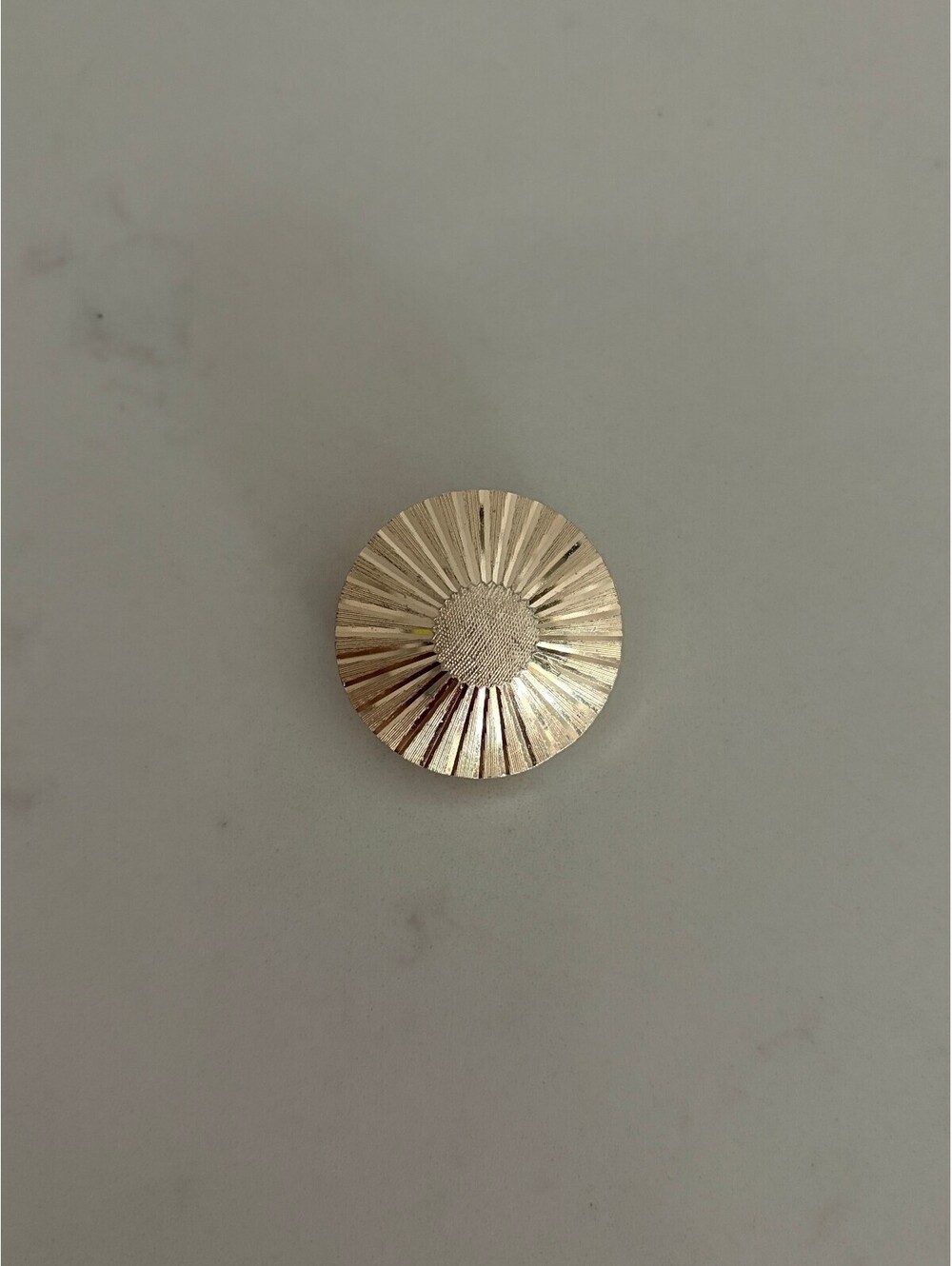Vintage Scarf Clip Western Germany Sunburst Gold Tone Jewelry Accessory